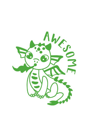 Awesome (Dragon) - Merit Stamp