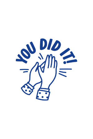 You Did It! - Merit Stamp