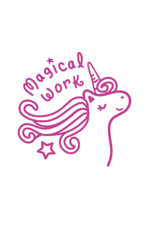 Magical Work (Unicorn) - Merit Stamp