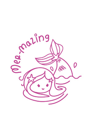 Mer-mazing - Playful Puns Merit Stamp