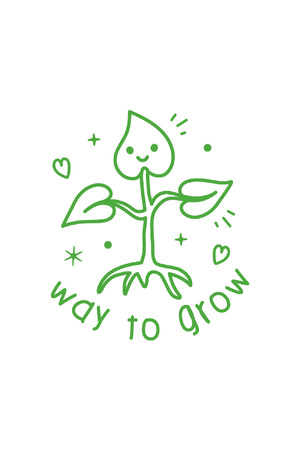 Way To Grow - Playful Puns Merit Stamp