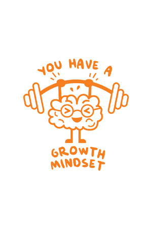 You Have a Growth Mindset - Positivity & Wellbeing Merit Stamp