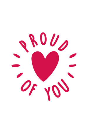 Proud of You - Positivity & Wellbeing Merit Stamp