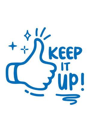 Keep It Up! - Positivity & Wellbeing Merit Stamp