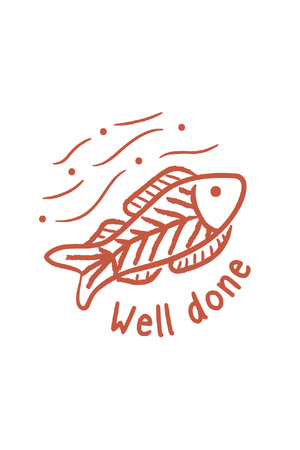 Wonderlands: Fish - Merit Stamp