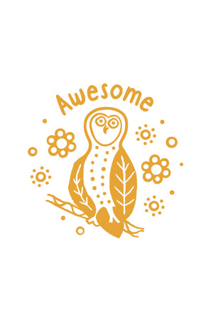 Wonderlands: Owl - Merit Stamp
