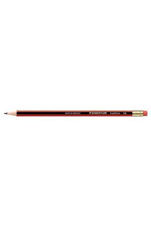 Staedtler Tradition Lead Pencil - 112: HB with Rubber Tip (Box of 12)