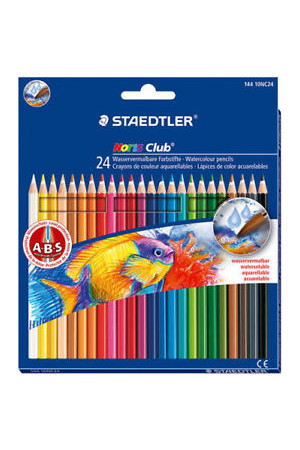 Staedtler Noris Pencils - Coloured Aquarell (Pack of 24)