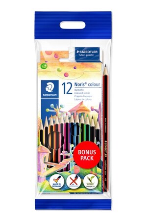 Staedtler Coloured Pencils Noris - Bonus Pack Assorted (Pack of 12+2)