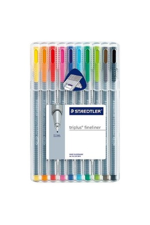Staedtler Triplus Fineliner Pen - Pack of 10