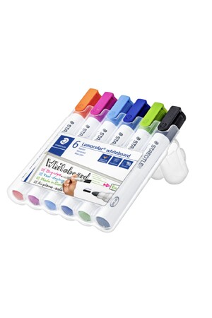 Staedtler Whiteboard Marker - Chisel Point Assorted (Wallet of 6)