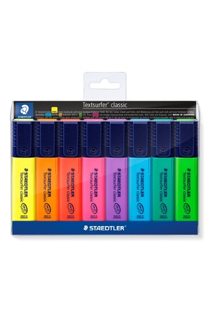 Staedtler Highlighter Textsurfer - Assorted (Wallet of 8)