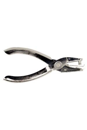 Stat Hole Punch - 1-Hole (8 Sheets): Plier Metal Silver