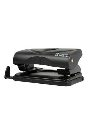 Stat Hole Punch - Small 2-Hole (10 Sheets): Plastic Black