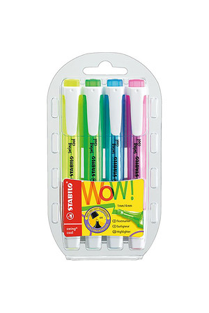Stabilo Highlighters - Swing Cool: Assorted (Pack of 4)