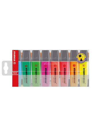 Stabilo Boss Highlighters - Assorted: Pack of 8