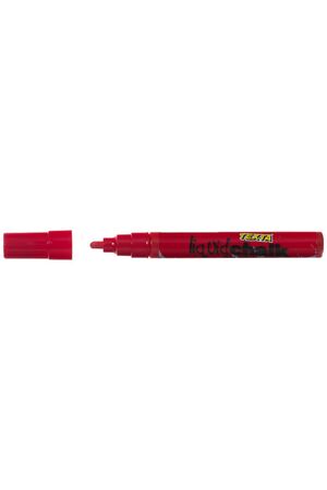 Texta Liquid Chalk Dry-Wipe Marker Bullet - Red