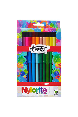 Texta Markers - Nylorite: Assorted (Box of 36)