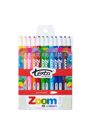 Texta Crayons - Zoom Assorted: Pack of 12