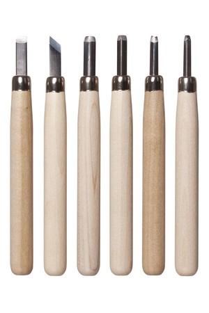 Deluxe Lino & Wood Carving Tools - Set of 6