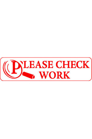 Please Check Work Teacher Stamp (Previous Design)
