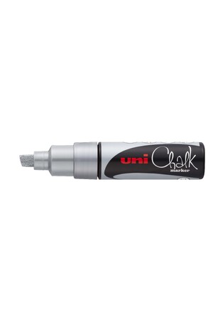 Uni-Ball Chalk Marker Chisel Tip 8mm - Silver