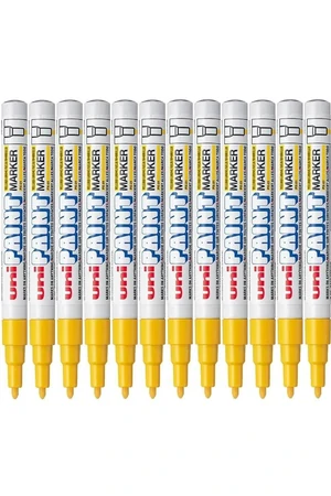 Uni-Ball Paint Marker PX-21 Fine Tip 1.2mm - Yellow (Box of 12)