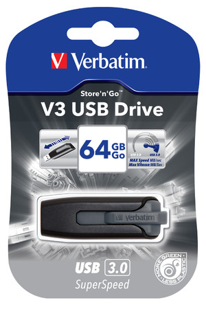 Verbatim USB Drive - V3.0 Store 'n' Go: 64GB