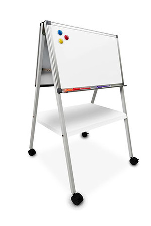Visionchart Whiteboard Porcelain Mobile Big Book Easel 1000x600 Double Sided