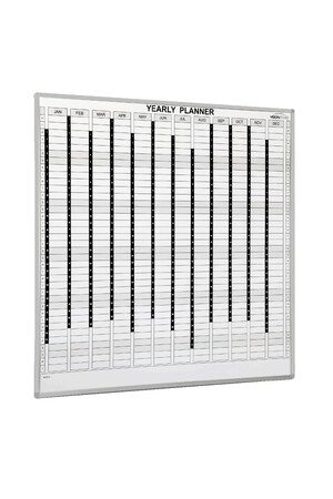 Visionchart Perpetual Planner Magnetic Whiteboard (1200 x 1200mm)