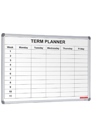 Visionchart School Planner Magnetic Whiteboard (1200 x 900mm) - 1 Term