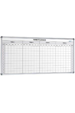 Visionchart School Planner Magnetic Whiteboard (1200 x 900mm) - 4 Term