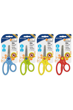 Westcott Student Scissors - 127mm Kids Blunt Tip: Antimicrobial (Box of 12)