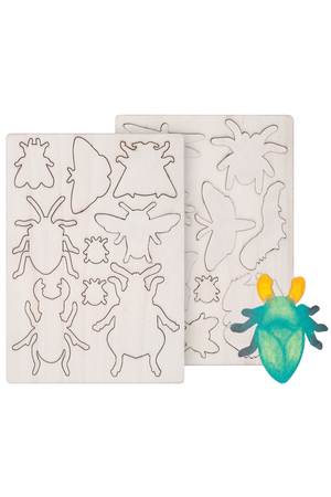 Wooden Shapes Minibeasts - Pack of 38
