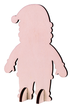 Wooden Standing Santa - Pack of 10