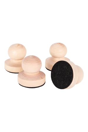 Wooden Button Baron Brayer Pack of 10