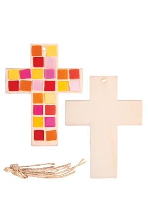DIY Wooden Cross Decoration Pack of 20