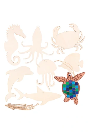 Wooden Australian Shapes Pack of 24