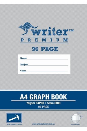 Writer Graph Book Premium - A4 96pg 5mm: Hammer