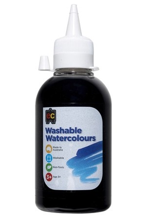 Washable Watercolour 250ml - Black