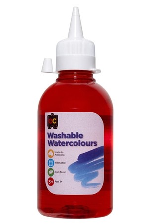 Washable Watercolour 250ml - Red