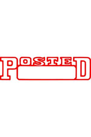 Xstamper - Posted/Date (Red)