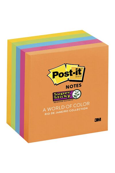 Post-It Notes: Rio De Janerio Collection - 76mm x 76mm: 90 Sheets (5 Pack)