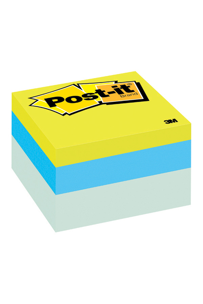 Post-It Notes Cube: Blue Wave - 76mm x 76mm (470 Sheets)