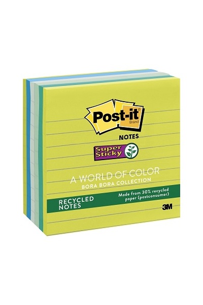 Post-It Notes: Bora Bora Collection - 101mm x 101mm 90 Sheets (6 Pack)