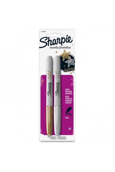 Sharpie Metallic Fine Permanent Marker - Pack of 2