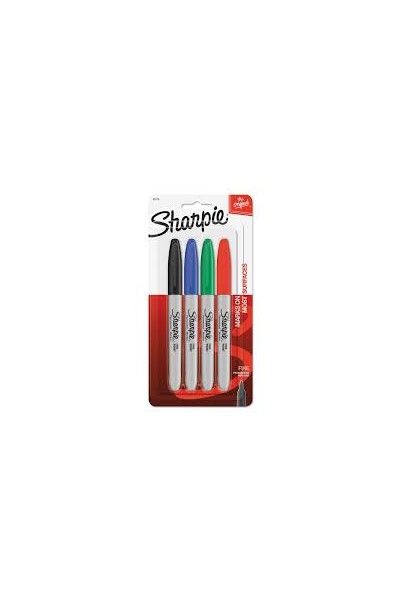 Sharpie Fine-Tip Permanent Marker - Pack of 4