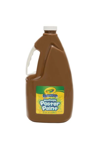 Crayola Washable Poster Paint - 2 Litres: Brown