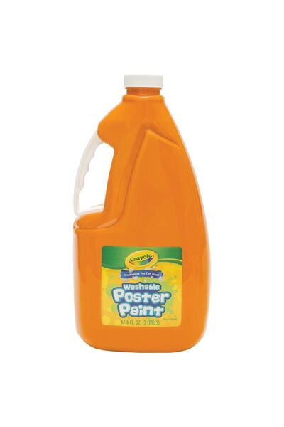 Crayola Washable Poster Paint - 2 Litres: Orange