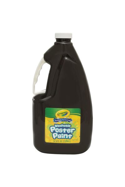 Crayola Washable Poster Paint - 2 Litres: Black